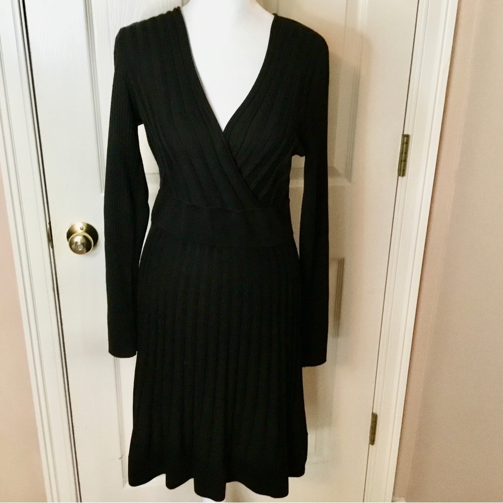 Calvin Klein Black Long Sleeve Dress